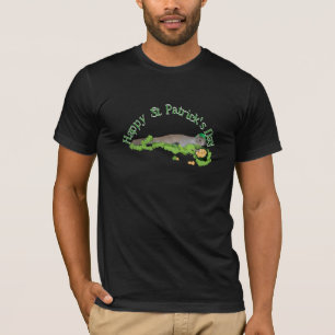 Lucky Squirrel With Big Shamrock T-Shirt