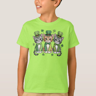 Lucky St. Patrick’s Day Kittens-47474 T-Shirt