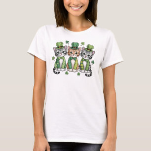Lucky St. Patrick’s Day Kittens-47474 T-Shirt