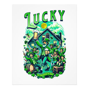 Lucky St Patrick's Day Beer Drinking Pub Party  Photo Print