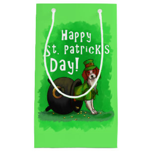 Lucky St. Patrick's Day Dog Small Gift Bag