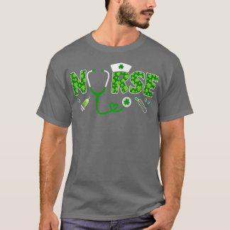 Lucky St Patricks day nurse in clinic or hospital T-Shirt