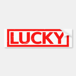 Lucky Stamp Bumper Sticker
