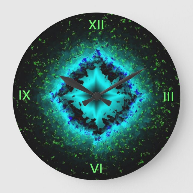 Lucky Star and Asterisk Large Clock (Front)