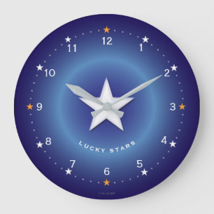 Lucky Stars Acrylic Wall Clock