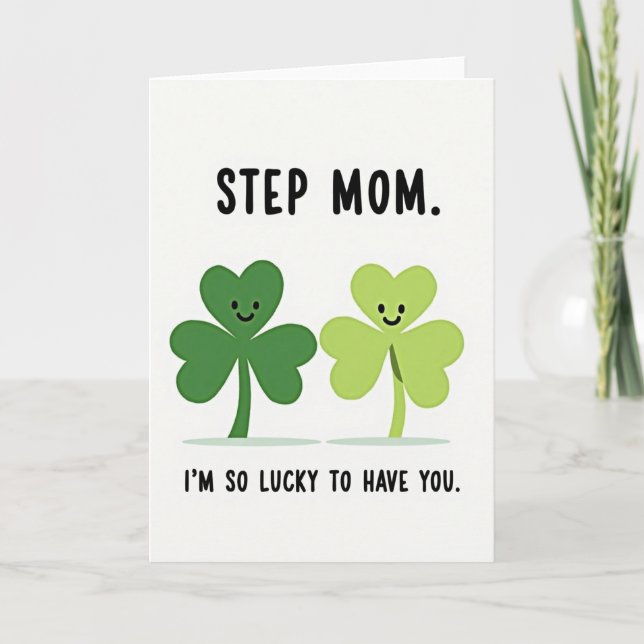 Lucky Step Mum Card (Front)