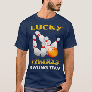 Lucky Strikes Bowling Team Retro Youth T T-Shirt