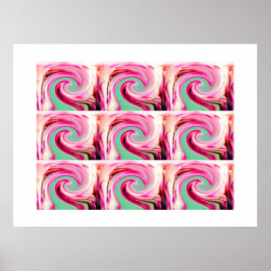 Lucky swirls poster
