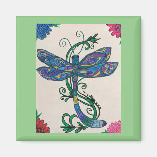 Lucky Symbol Dragonfly design magnet