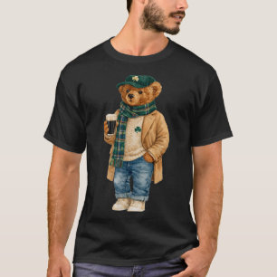 Lucky teddy bear st patricks day irish  T-Shirt