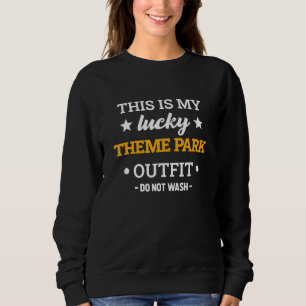 Lucky Theme Park Outfit Roller Coaster Amusement P Sweatshirt