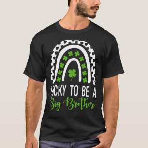 Lucky To Be A Big Brother St. Patrick's Day Gender T-Shirt