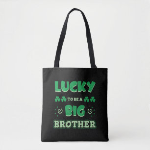 Lucky To Be A Big Brother St. Patrick's Day Tote Bag