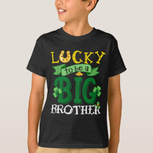 Lucky To Be A Brother St. Patrick_s Day Shamrock  T-Shirt