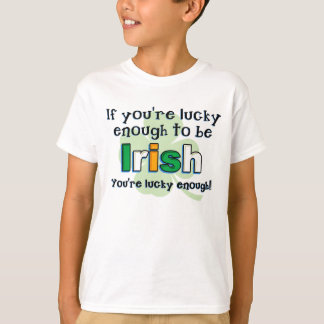 Lucky To Be Irish Kids Sweatshirt T-Shirt