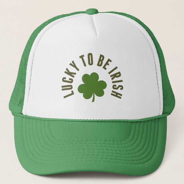 Lucky to be irish trucker hat (Front)