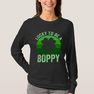 Lucky To Be Poppy Leprechaun Shamrock St Patricks  T-Shirt