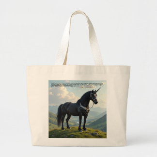 Lucky Unicorn Large Tote Bag