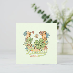 Lucky Vibes - Colourful Clovers & Golden Horseshoe