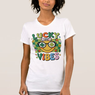 Lucky Vibes PNG St Patricks Day Shirt Design