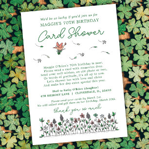 Lucky Wildflowers Milestone Birthday Card Shower