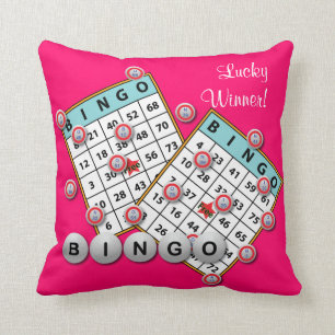 Lucky Winner Bingo Theme Cushion
