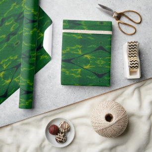 Lucky Wrap Green Irish Clover Pattern No6 Wrapping Paper