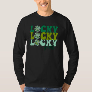 Lucky Y'all Western Disco Ball Shamrock St. Patric T-Shirt