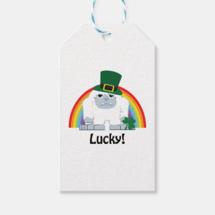 Lucky Yeti Leprechaun Gift Tags