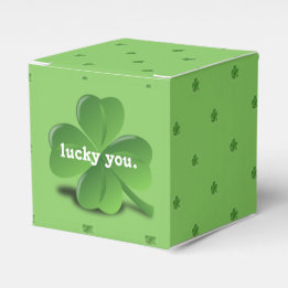 “Lucky You” Shamrock St. Patrick's Day Favour Box