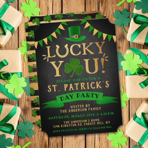 Lucky You! St. Patrick's Day Party Invitations