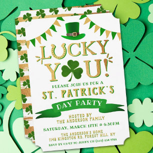 Lucky You! St. Patrick's Day Party Invitations