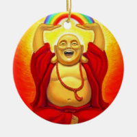 Lucky Zen Laughing Buddha Ornament
