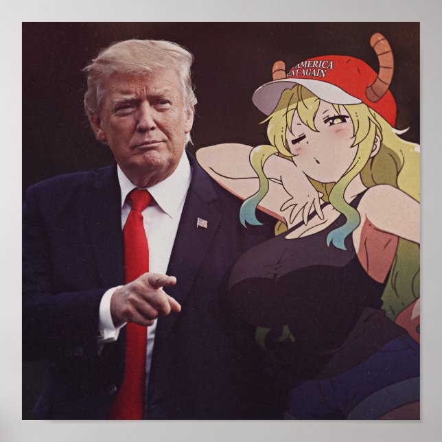 Lucoa Quetzalcoatl feat Donald Trump Poster (Front)