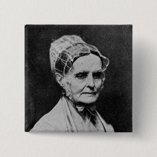 Lucretia Mott Suffrage Civil Rights Leader 15 Cm Square Badge