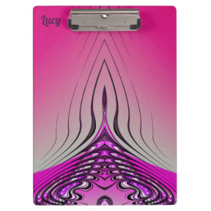 LUCY ~ 3D! ~ Pink Purple and Black original ~  Clipboard