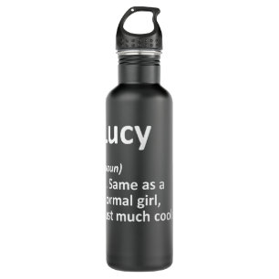 LUCY Definition Personalised Name Funny Birthday G 710 Ml Water Bottle