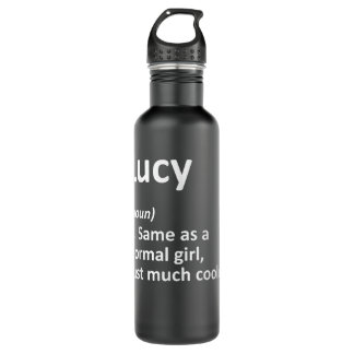 LUCY Definition Personalised Name Funny Birthday G 710 Ml Water Bottle
