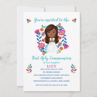 LUCY First Communion Invitation
