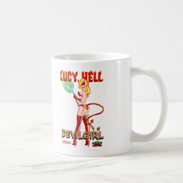 Lucy Hell, Devilgirl for your hottest beverages! Coffee Mug (Right)