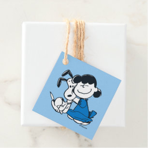 Lucy Hugging Snoopy Favour Tags