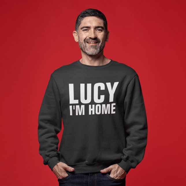 LUCY I'M HOME, Men's Funny T-shirts (Creator Uploaded)