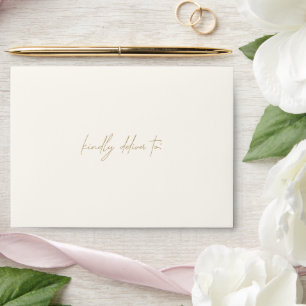 Lucy Ivory Classic Elegant Wedding Envelope