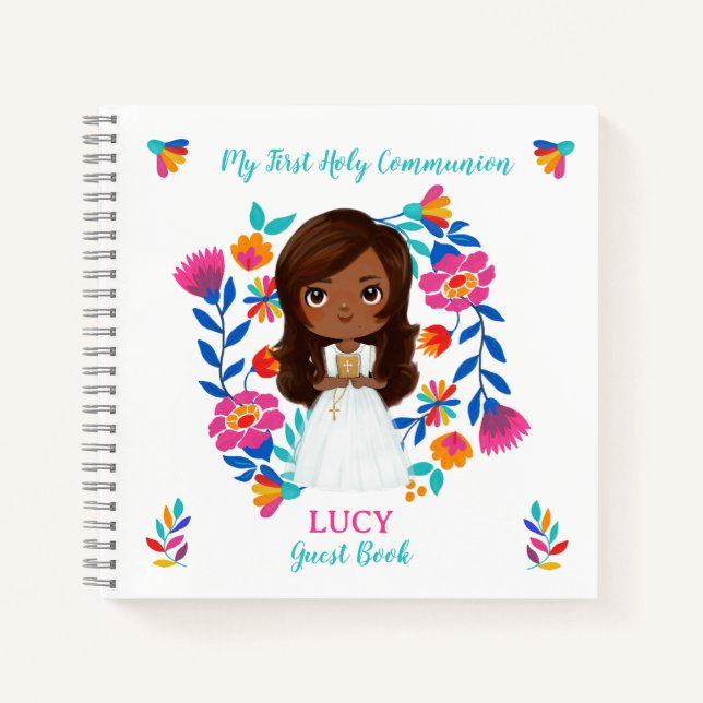 LUCY libro de firmas Primera Comunión Notebook (Front)