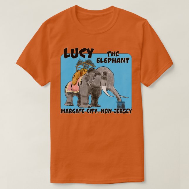 Lucy The Elephant Jersey Shore T-Shirt (Design Front)