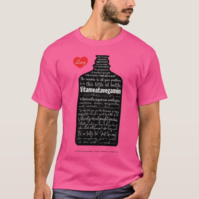 Lucy Vitameatavegamin retro T-Shirt (Front)