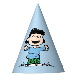 Lucy With Arms Wide Party Hat