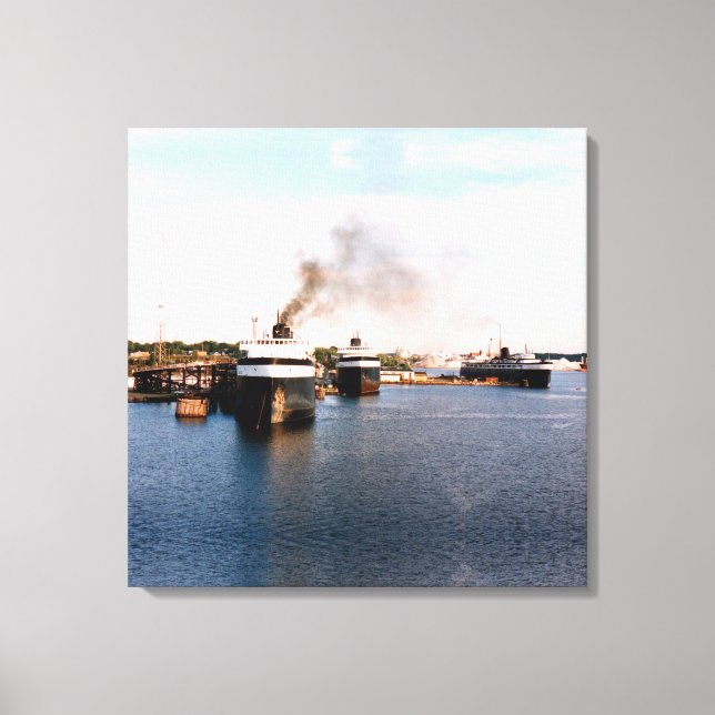 Ludington Car/Rail Ferries canvas print (Front)