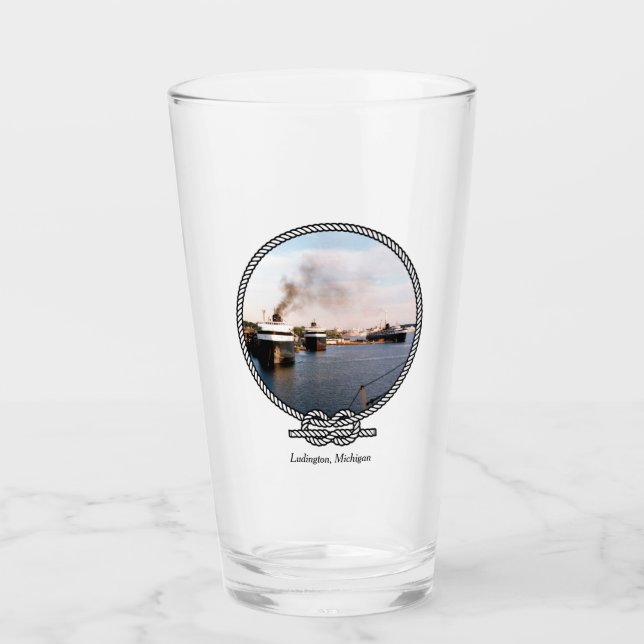 Ludington Car/Rail Ferries glass (Front)