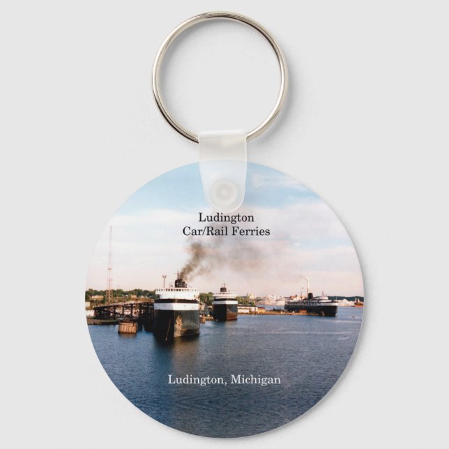Ludington Car/Rail Ferries key chain (Front)